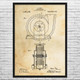 Nikola Tesla Fluid Propulsion Patent Wall Art