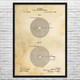Nikola Tesla Coil For Electromagnets Patent Wall Art