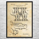 Intake Manifold Patent Wall Art