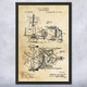 Corn Harvester Patent Wall Art