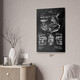 Revolver Cylinder Chamber Patent Wall Art