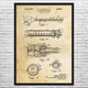Unidirectional Microphone Patent Wall Art