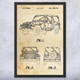 Jeep Wrangler Offroad Truck Patent Wall Art
