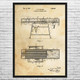 Embalming Table Patent Wall Art