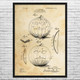 Halloween Jack-o-Lantern Patent Wall Art