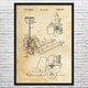 Pallet Jack Patent Wall Art