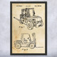 Forklift Patent Wall Art
