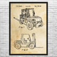 Forklift Patent Wall Art