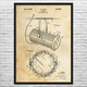 Theater Spotlight Patent Wall Art