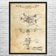 Quadcopter Drone Patent Wall Art