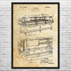 Deli Refrigerator Patent Wall Art