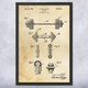 Bar Bell Patent Wall Art