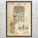Automatic Juke Box Patent Wall Art