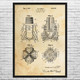 Oil Well Drill Bit Patent Wall Art