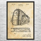 Train Locomotive Patent Wall Art