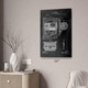 1890 Toilet Paper Fixture Patent Wall Art