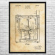 Washing Machine Patent Wall Art