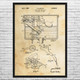 Toilet Flush Valve Patent Wall Art