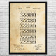 Dominoes Patent Wall Art