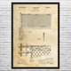 1934 Tennis Net Patent Wall Art