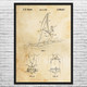 Wind Surfing Patent Wall Art
