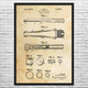 Metal Bat Patent Wall Art