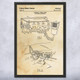 Police Car Radio Patent Wall Art
