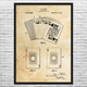 Deck of Cards Patent Wall Art