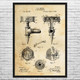 Lawn Sprinkler Patent Wall Art