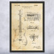 Acoustic Guitar Bridge Patent Wall Art