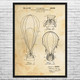 Weather Balloon Patent Wall Art