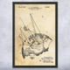 GPS Satellite Patent Wall Art