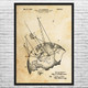 GPS Satellite Patent Wall Art