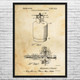 Propane Tank Patent Wall Art