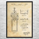 Tempered Glass Patent Wall Art
