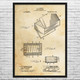 Humidor Cigar Box Patent Wall Art