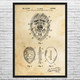 Police Badge Patent Wall Art