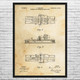Hollerith Card Puncher Patent Wall Art