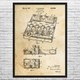 First Aid Kit Patent Wall Art