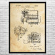 Ice Cream Dispenser Patent Wall Art