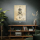 Anatomical Skeleton Patent Wall Art