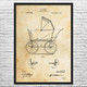 Baby Stroller Patent Wall Art