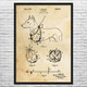 Dog Harness Patent Wall Art
