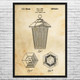 Bug Zapper Light Patent Wall Art