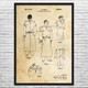 Paper Gown Patent Wall Art