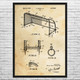 Soccer Goal Patent Wall Art