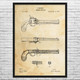 Flintlock Pistol Patent Wall Art