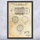 Hydrogen Fuel Cell Patent Wall Art