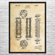 Kaleidoscope Patent Wall Art