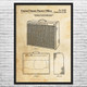 Guitar Amp Patent Wall Art